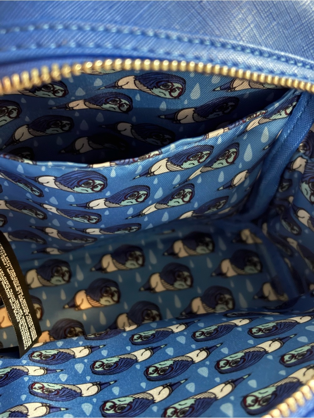 Loungefly Inside Out Sadness Mini Backpack - Picture 3 of 9